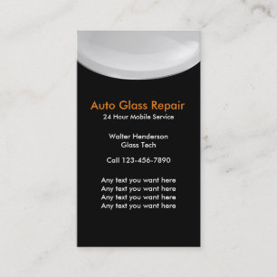 Auto exponeringsglas reparerar visitkortar visitkort