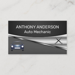 Auto Fordon Wrenches Mekanisk Visitkort