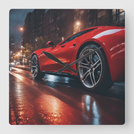 AUTO  FYRKANTIG KLOCKA
