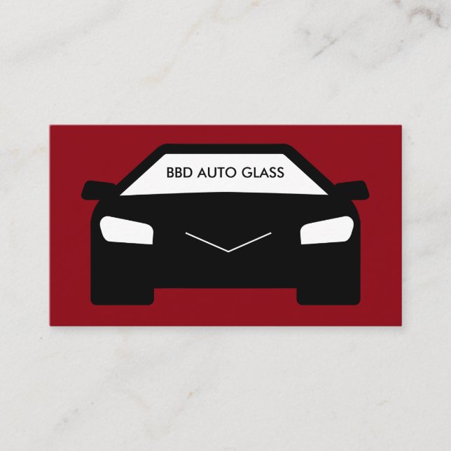 Auto Glas Och Toning Visitkort (Framsida)