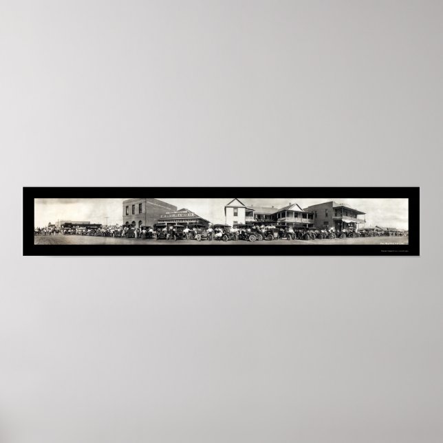 Auto Horse San Benito, TX. Foto 1911 Poster (Framsidan)