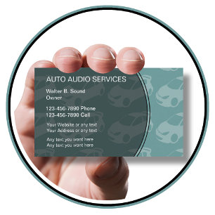 Auto ljudsignala visitkortar visitkort