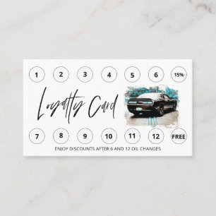 *~* Auto Lube Car Tvättar QR LOGOTYP Rewards Tack Lojalitetskort