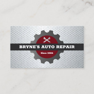 Auto Mechanic för Body Shop Visitkort