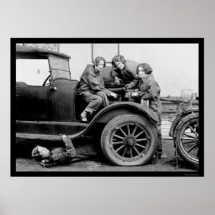 Auto mekaniker 1927 för högstadiumflicka poster