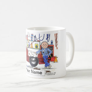 Auto mekaniker, manlig kaffemugg