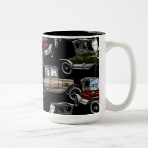 Auto mugg för kaffe för nostalgiklassikerbilar