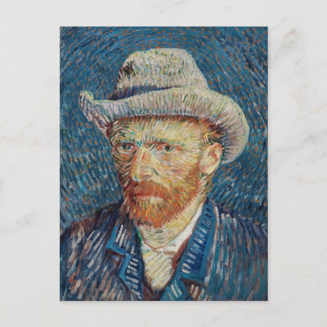 Auto portrait de Van Gogh Vykort (Framsida)