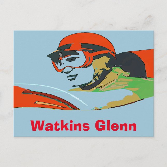 Auto Racer, Watkins Glenn Vykort (Framsida)