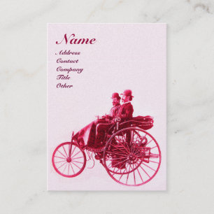 AUTO REPAIR AUTOMOTIVE MONOGRAM fuchsia guld Visitkort