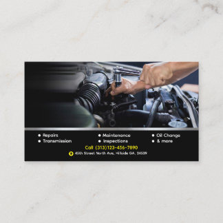 Auto Repair Business Card Template Visitkort
