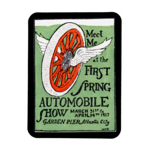 Auto Show 1917 New jersey Vår Magnet