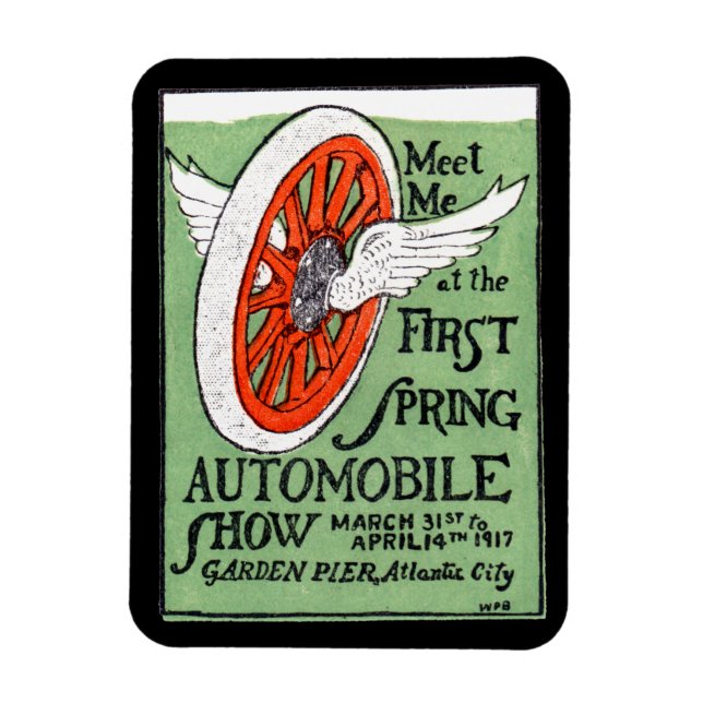Auto Show 1917 New jersey Vår Magnet (Vertikal)