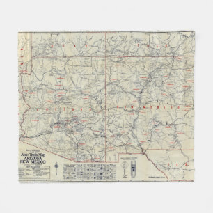 Auto slingor för RandMcNally officiell 1925 Fleecefilt