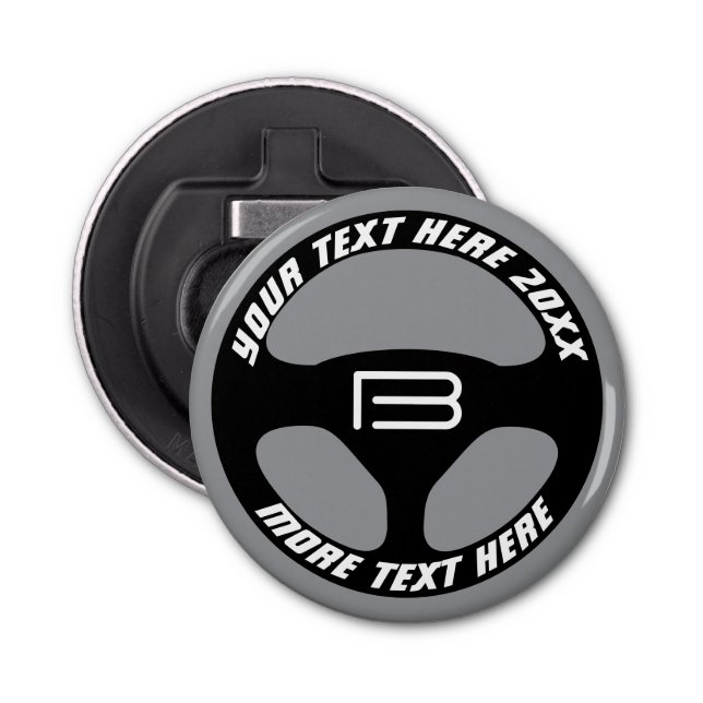 Auto steering wheel opener gift for car lover flasköppnare (Framsidan)