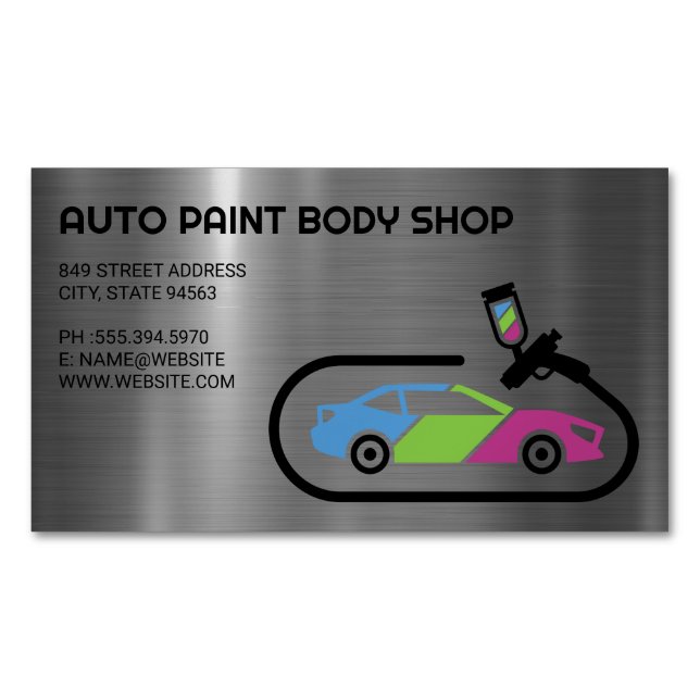 Auto Support | Biltillbehör Magnetiska Visitkort (Framsida)