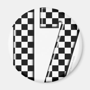 auto tävla numrerar 17 magnet