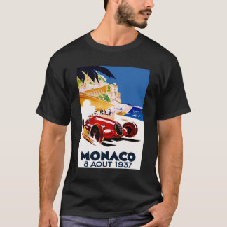 Auto Tävla Reklamation för MONACO GRAND PRIX Vinta T Shirt
