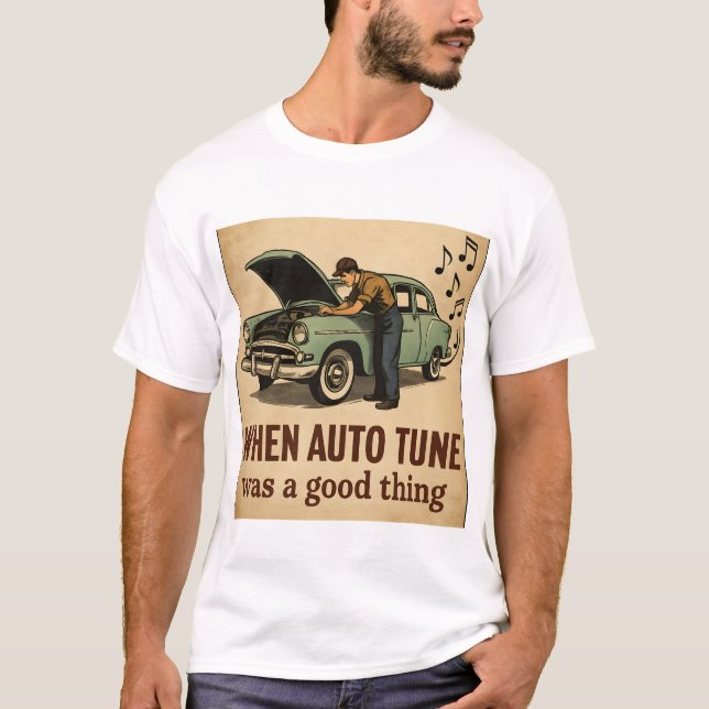 Auto tune funny T-Shirt (Framsida)