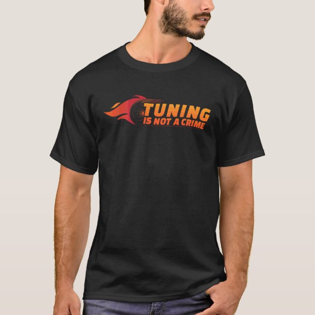 Auto Tuner Dräkt Bilmekaniker Racing Bil Tuning   T Shirt (Framsida)
