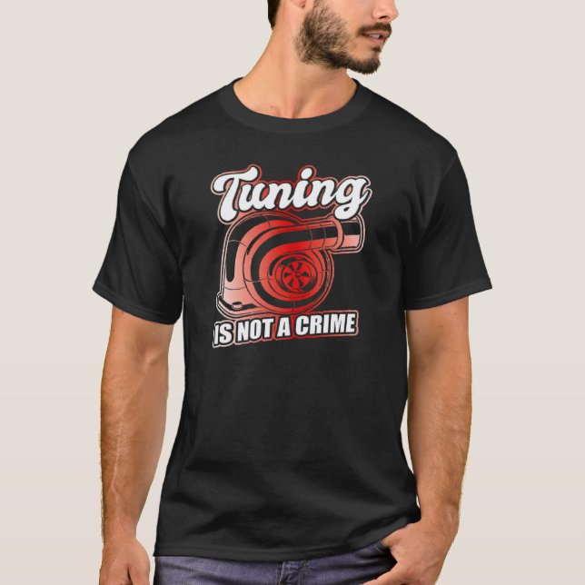 Auto Tuner Outfit Bilmekaniker Racing Car Tuning 1 T Shirt (Framsida)