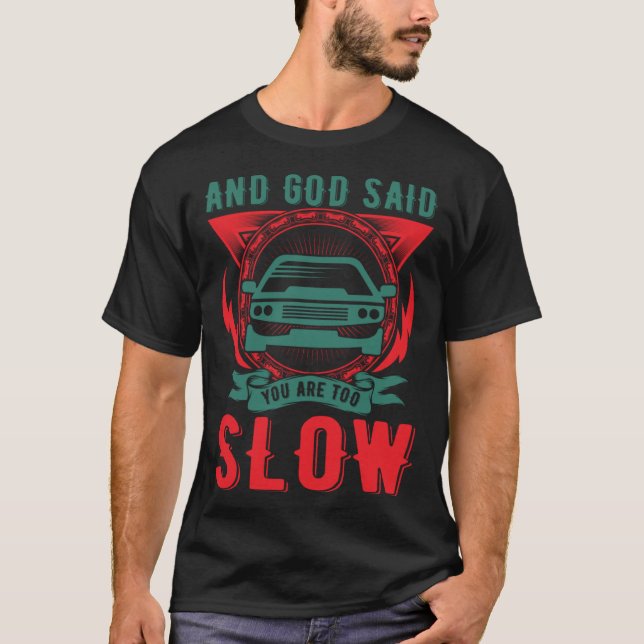 Auto Tuner Outfit Bilmekaniker Racing Car Tuning   T Shirt (Framsida)
