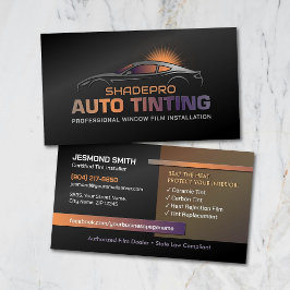 Auto Window Tinting Professional Tint Installer Visitkort