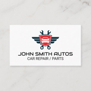 Auto Wrenches logotyp Reparation / reservdelar f Visitkort