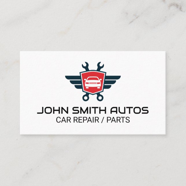 Auto Wrenches logotyp | Reparation / reservdelar f Visitkort (Framsida)