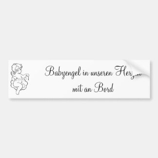 Autoaufkleber Babyengel in unseren herzen mit an B Bildekal