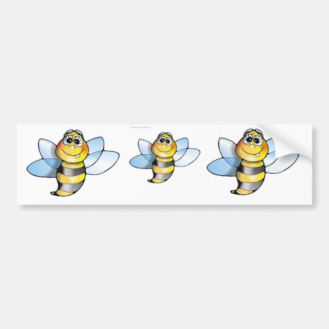 Autoaufkleber Biene, bienen, bee, bees, carsticker Bildekal (Framsidan)