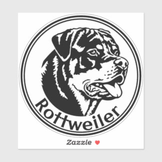 Autoaufkleber Rottweiler rund Klistermärken