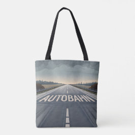 Autobahn Infinite Road Perspective Art Tygkasse