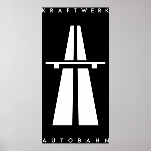 Autobahn Kraftwerk Inspired Poster (Framsidan)