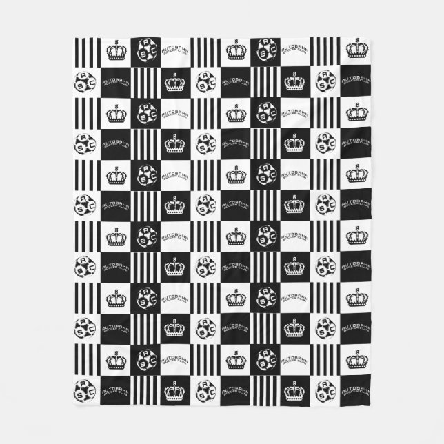 Autobahn Soccer Blanket Fleecefilt (Framsidan)