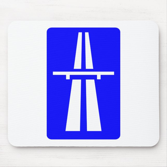 Autobahnen undertecknar musmatta (Framsidan)