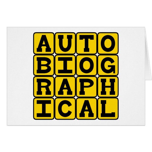 Autobiografi, Life-artikel Hälsningskort (Framsidan Horizontal)