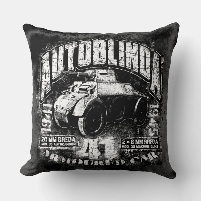 Autoblinda 41 Dekorativ kudde 20 x 20 tum Dekorati (Framsida)