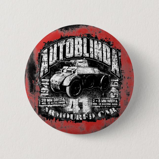 Autoblinda 41 Rund knapp (Framsida)