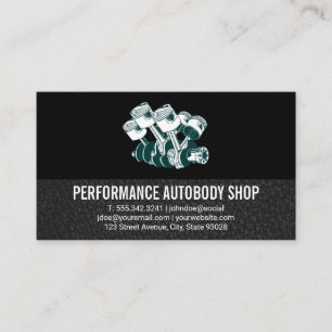 Autobody Prestation Kolvmotor Visitkort