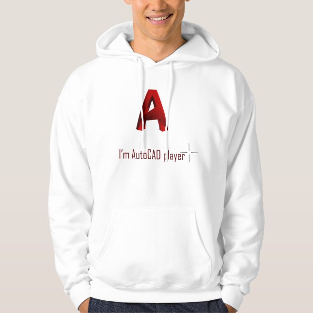 AutoCAD-spelare Hoodie (Framsida)