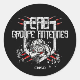 AUTOCOLLANT ANTENNES RUNT KLISTERMÄRKE