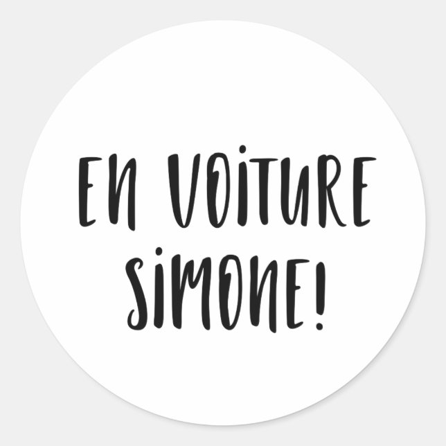 Autocollant En voiture Simone Runt Klistermärke (Framsida)