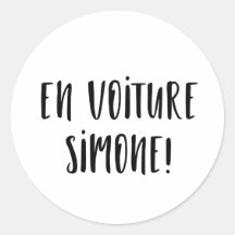 Autocollant En voiture Simone