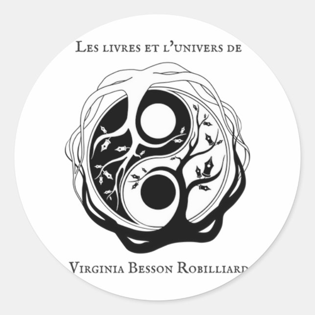 Autocollant Logo Runt Klistermärke (Framsida)