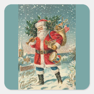 AUTOCOLLANT NOEL FYRKANTIGT KLISTERMÄRKE