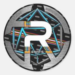 AUTOCOLLANT REMATIS RUNT KLISTERMÄRKE