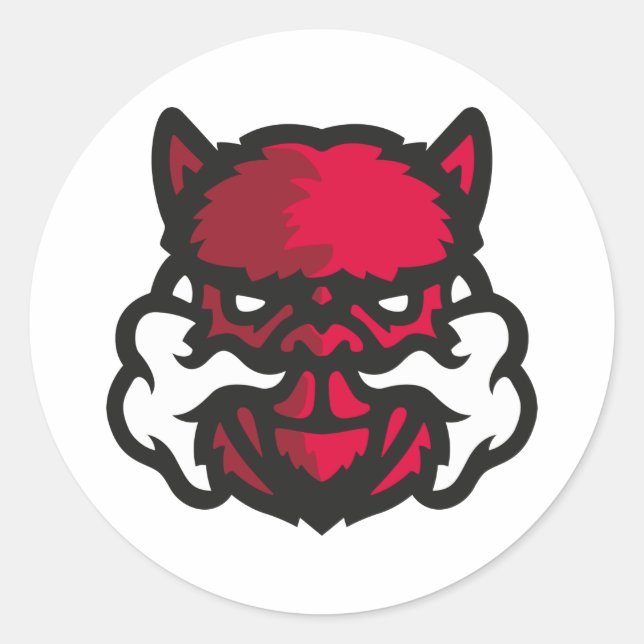 Autocollant Runt Klistermärke (Framsida)