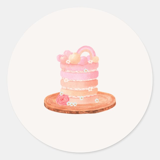 Autocollant Runt Klistermärke (Framsida)