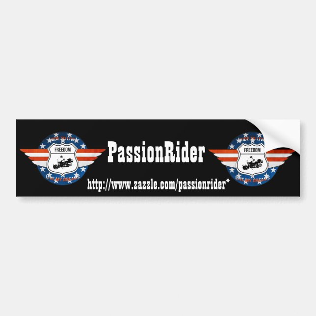 Autocollant voiture PassionRider Bildekal (Framsidan)